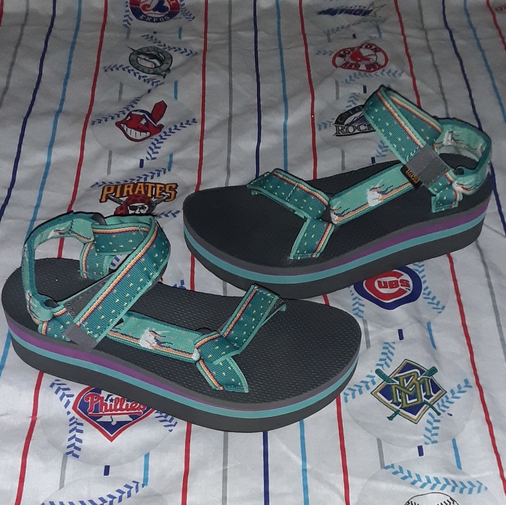 Teva Platform Unicorn Sandles Shoes
